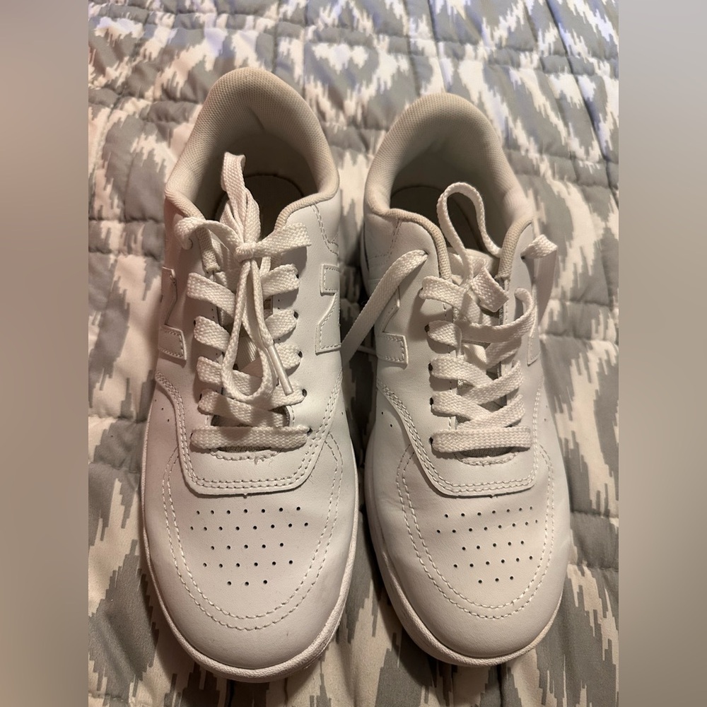 New Balance White Athletic Shoes